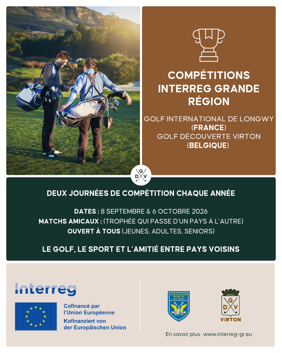 Compétitions interrégionales Grande Région 2026